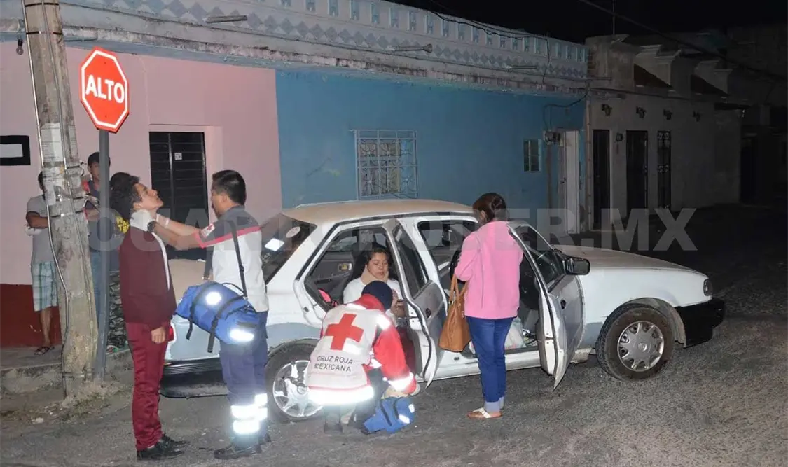 Accidente deja dos menores lesionados