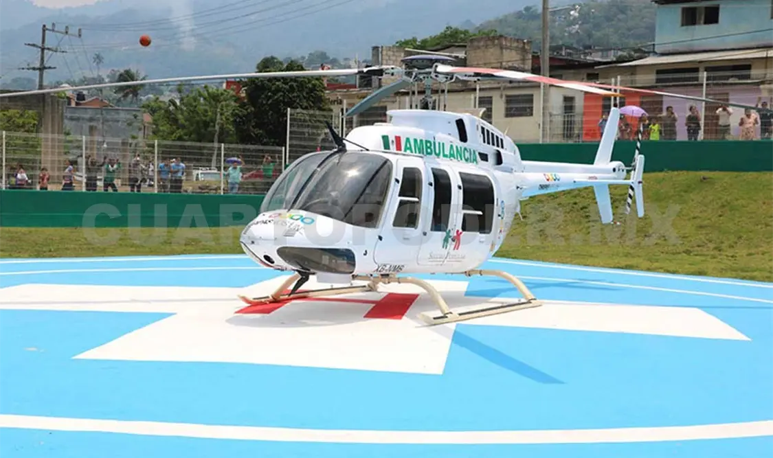 Ambulancia aérea salva vida de paciente