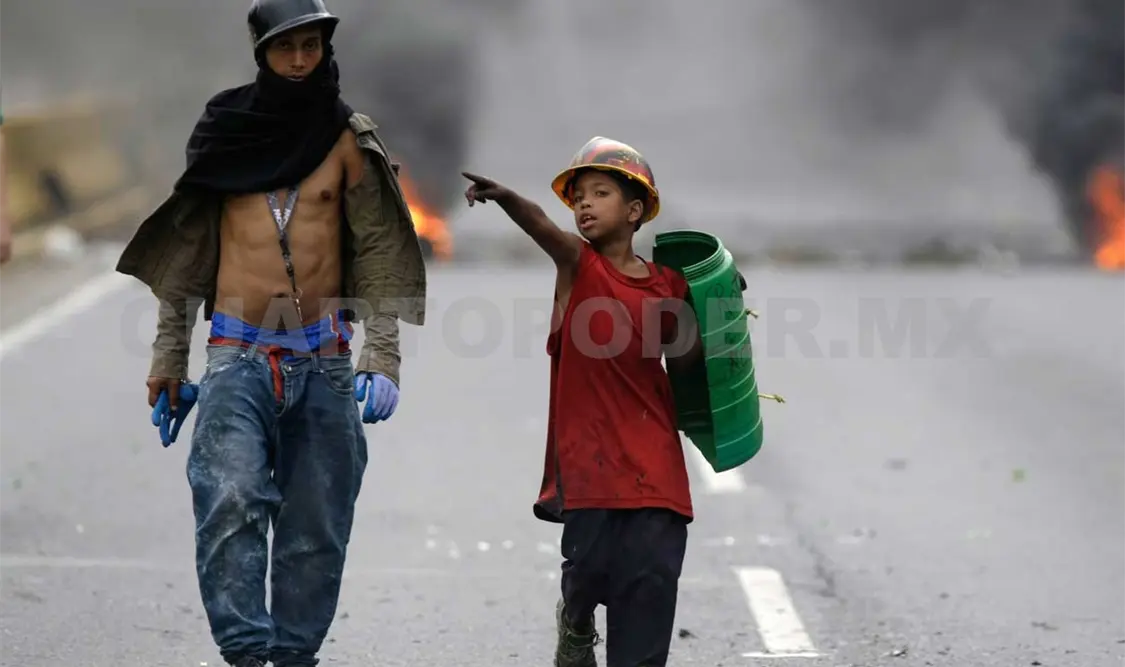 Realiza oposición plantón contra Maduro