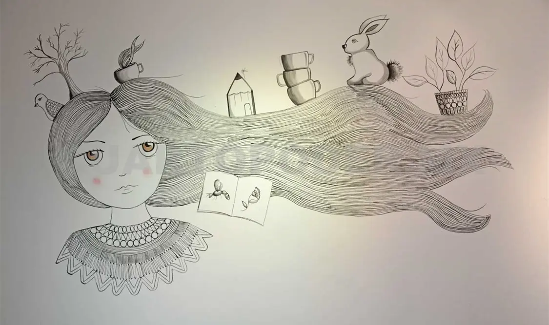 La obra que expuso Luz Martínez. Darwin Mendoza