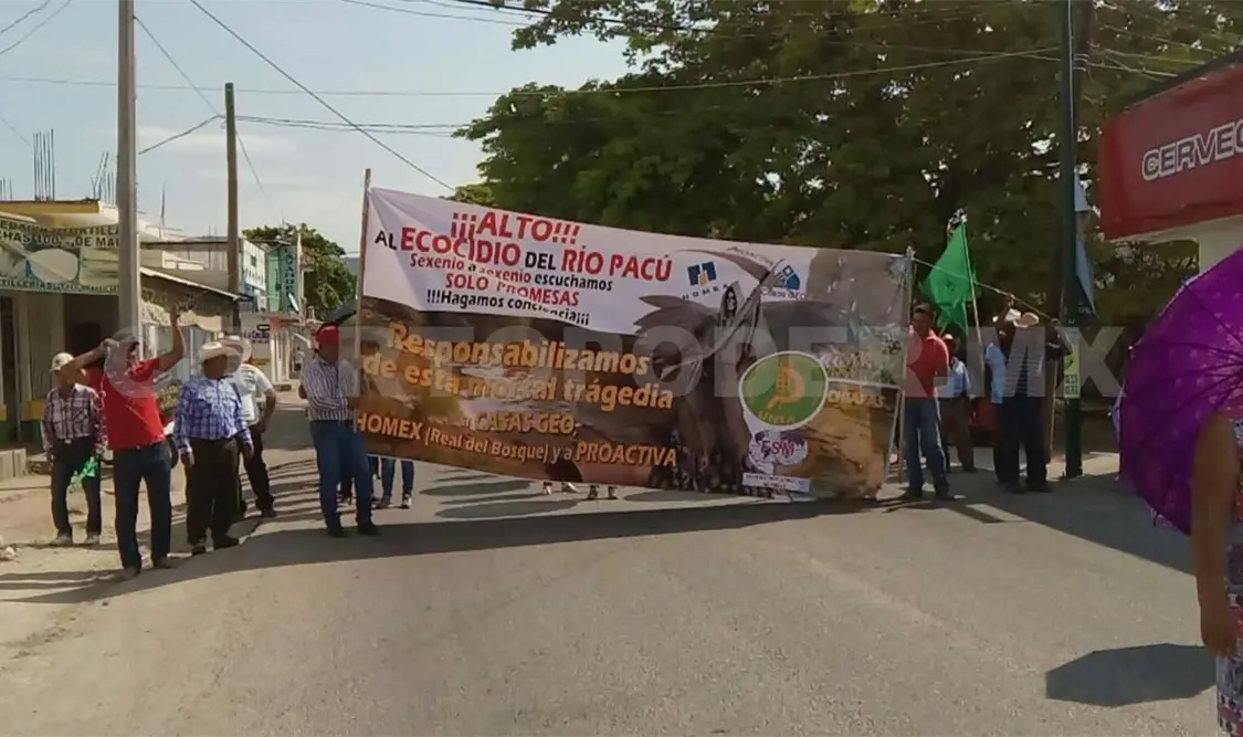Denuncian contaminación del Río Pacu