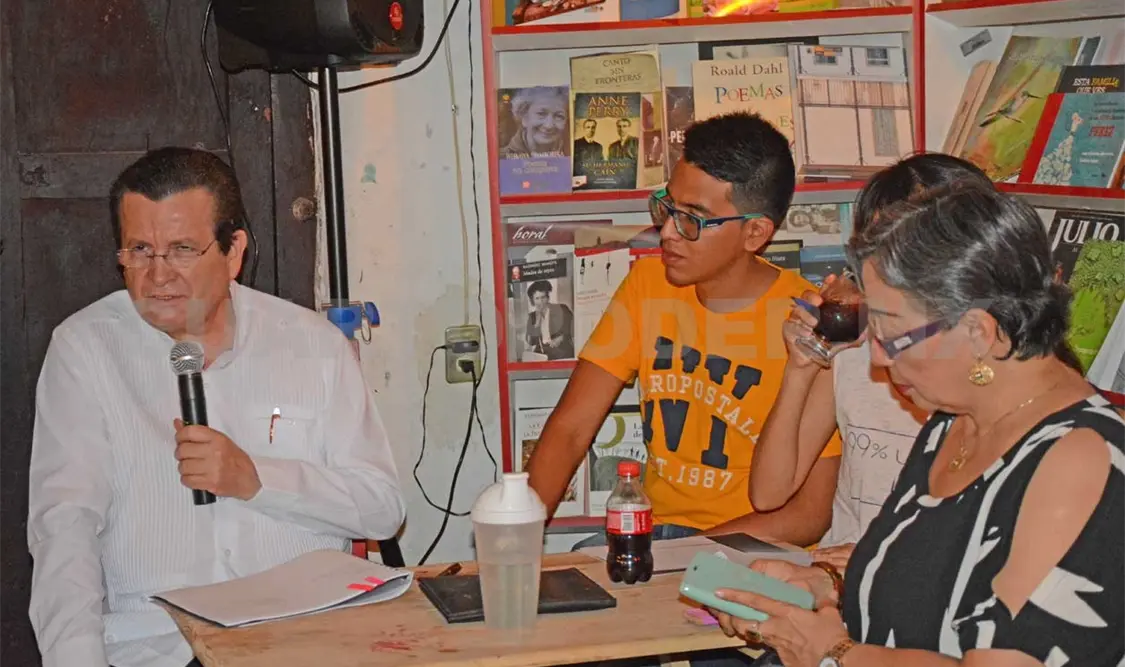 Hernán León, en el evento.