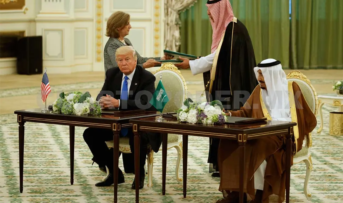 Estados Unidos y Arabia Saudita firmaron un acuerdo de armas por valor de casi 110 mil millones de dólares. Agencias