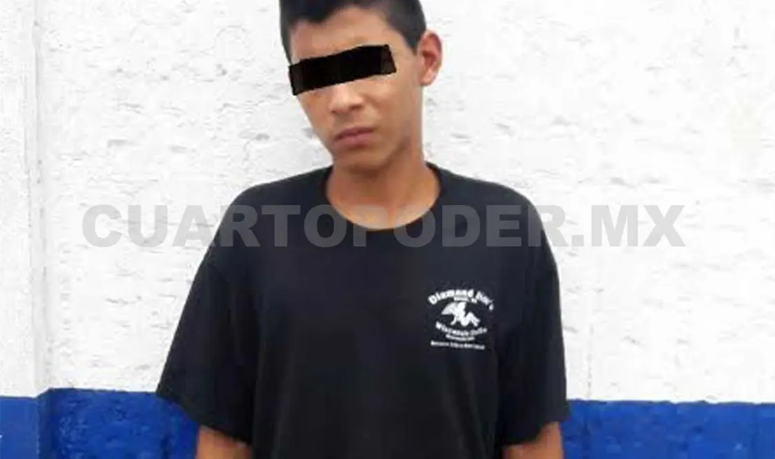 El detenido dijo llamarse José “N”, de 19 años, el cual fue puesto a disposición de las autoridades correspondientes. Rafael Victorio / CP