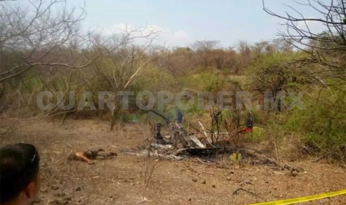 Helicóptero “mosquito” fue el que se desplomó
