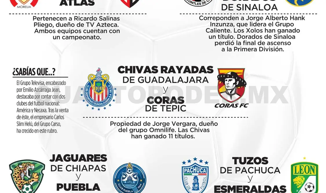 Multipropiedad en Futbol mexicano
