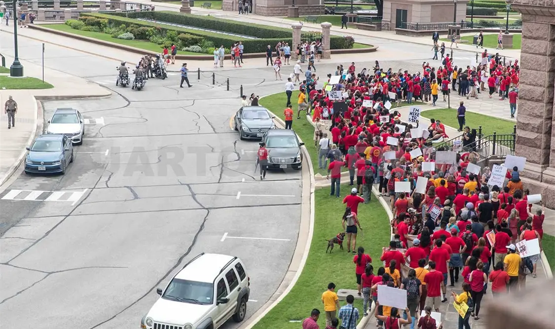 Protestan contra ley antiinmigrante SB 4
