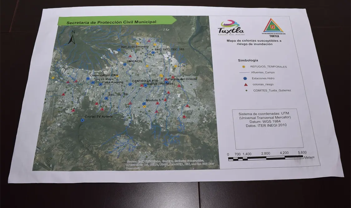 Mapas de Riego una herramienta de importancia para protocolos de evacuación y repliegue