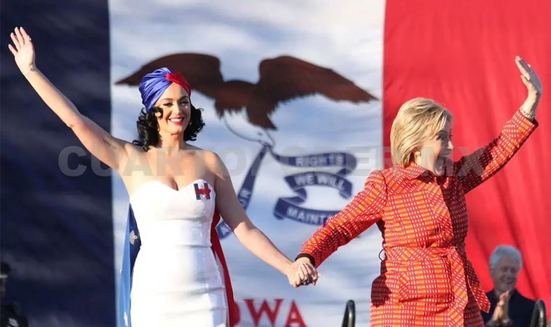 Katy Perry cree que Hillary despertó a un gigante