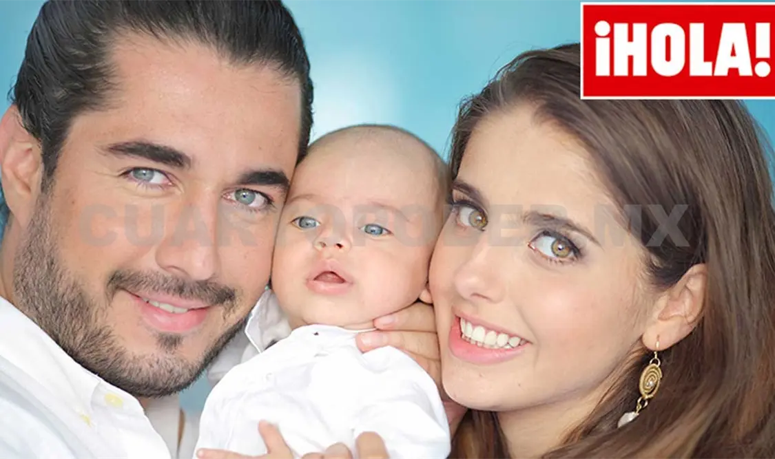 Michelle Renaud posa al lado de su bebé