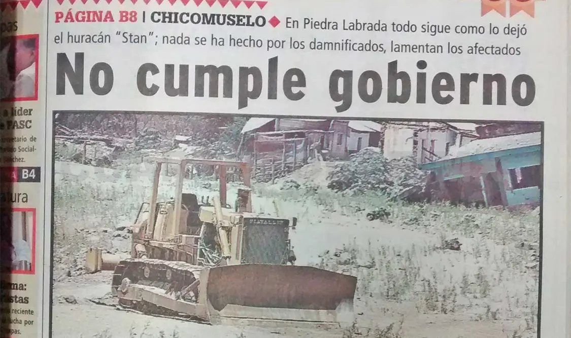 Siniestro pasado: Pobladores aseguran que no hay reconstrucción