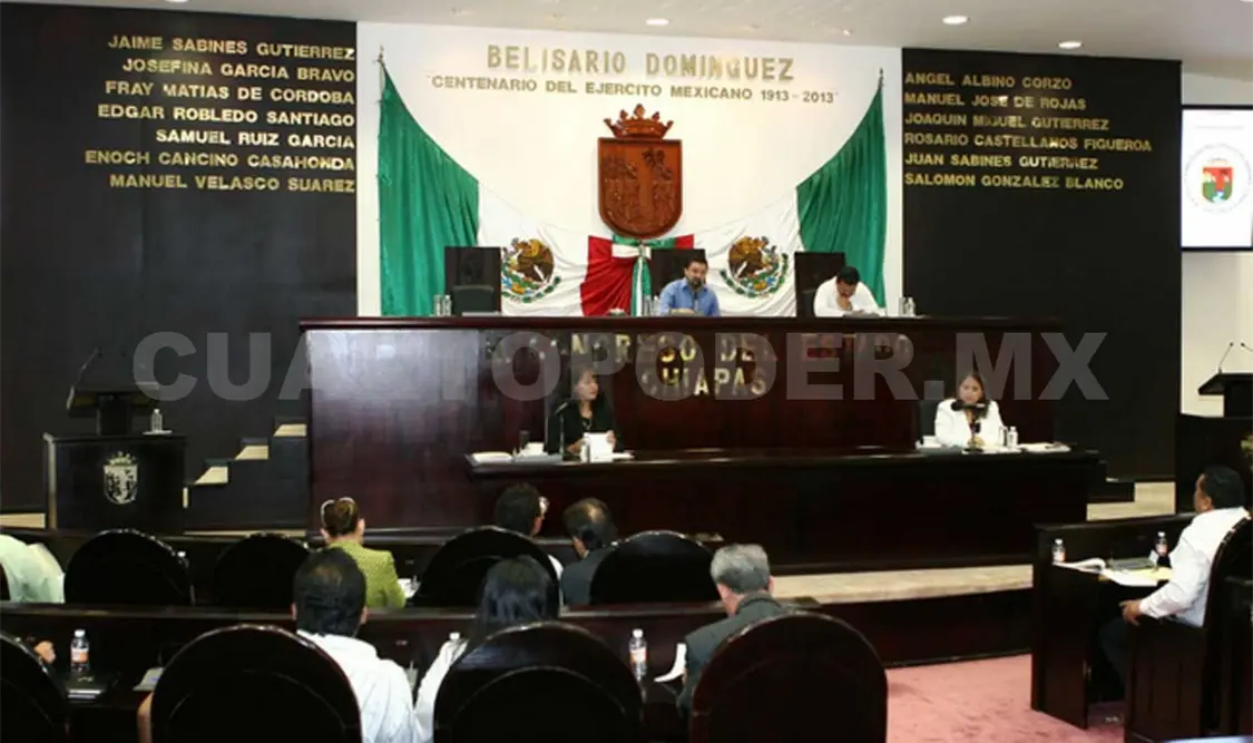 Diputados respaldan eliminación del fuero en Chiapas