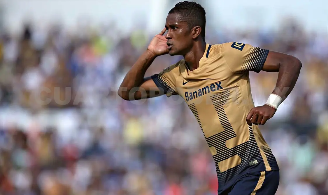 Guerrón, tercer ecuatoriano con playera de Pumas