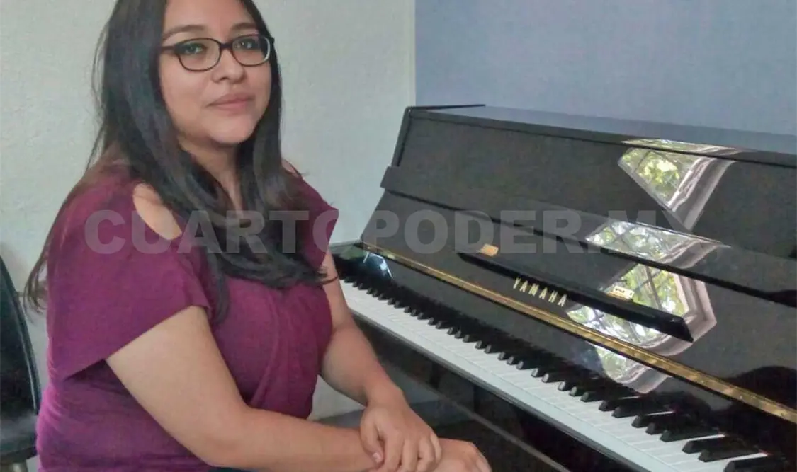 Ana Karina Sandoval, la ejecutante de piano que buscará aprobar. Cortesía