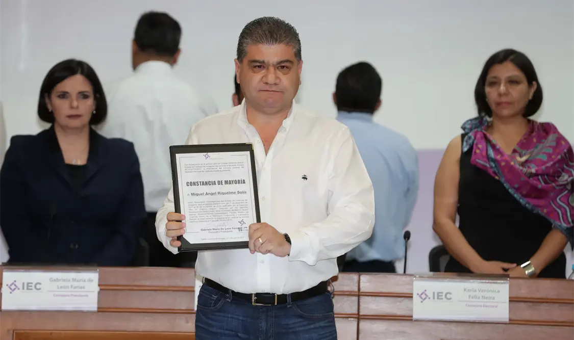 Declaran a Miguel Ángel Riquelme gobernador electo de Coahuila