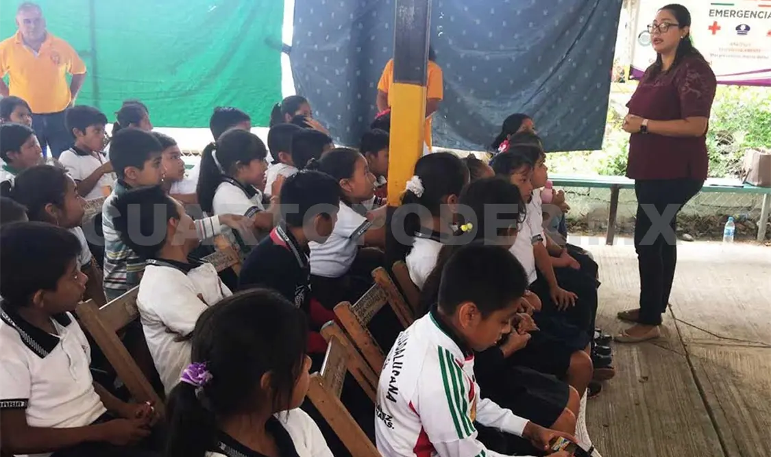Llevan información valiosa a estudiantes en Chiapas. CP