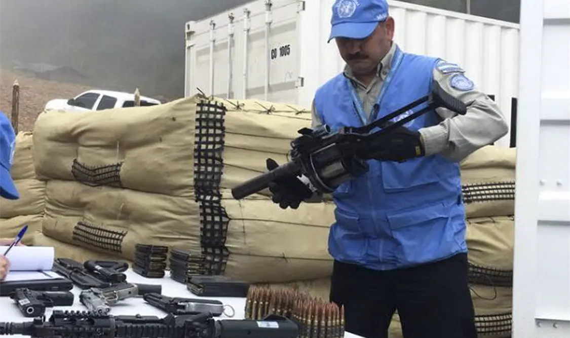 FARC entrega armas a la ONU