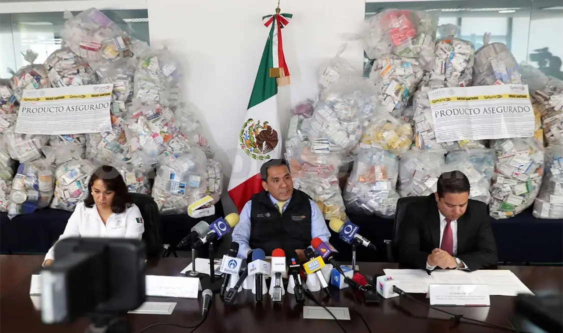 Aseguran más de 205 mil medicamentos irregulares en Jalisco
