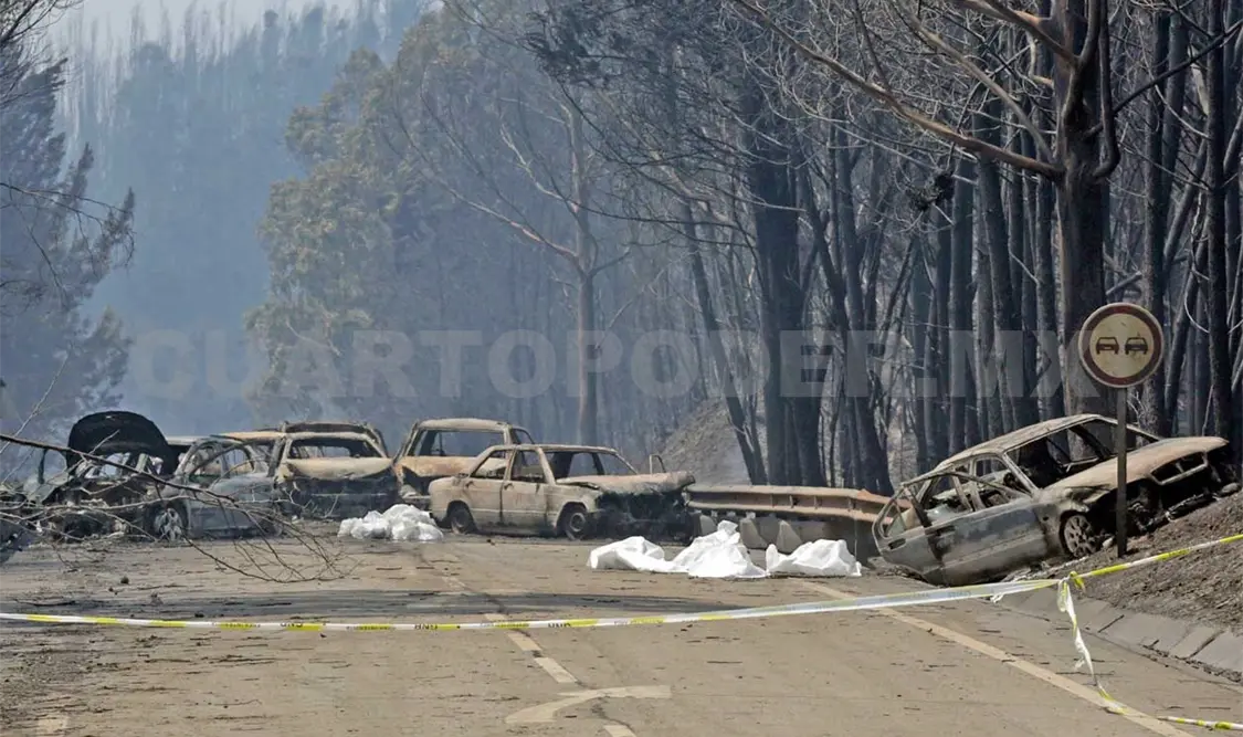 Incendio forestal deja 62 muertos