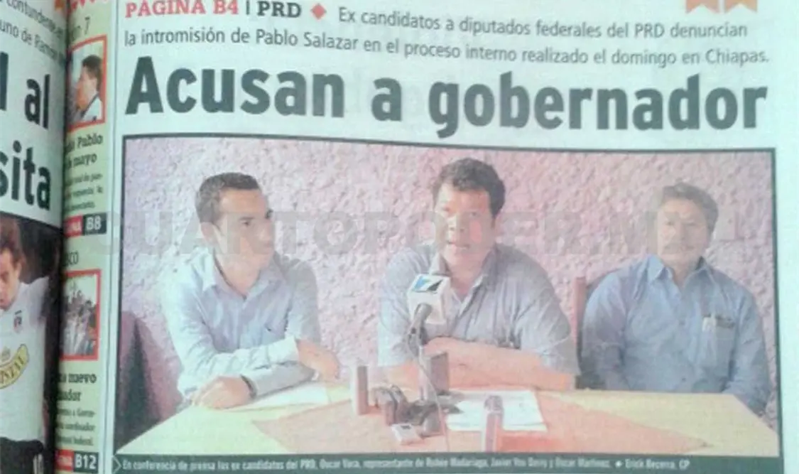Siniestro pasado: Operó Pablo en elección interna