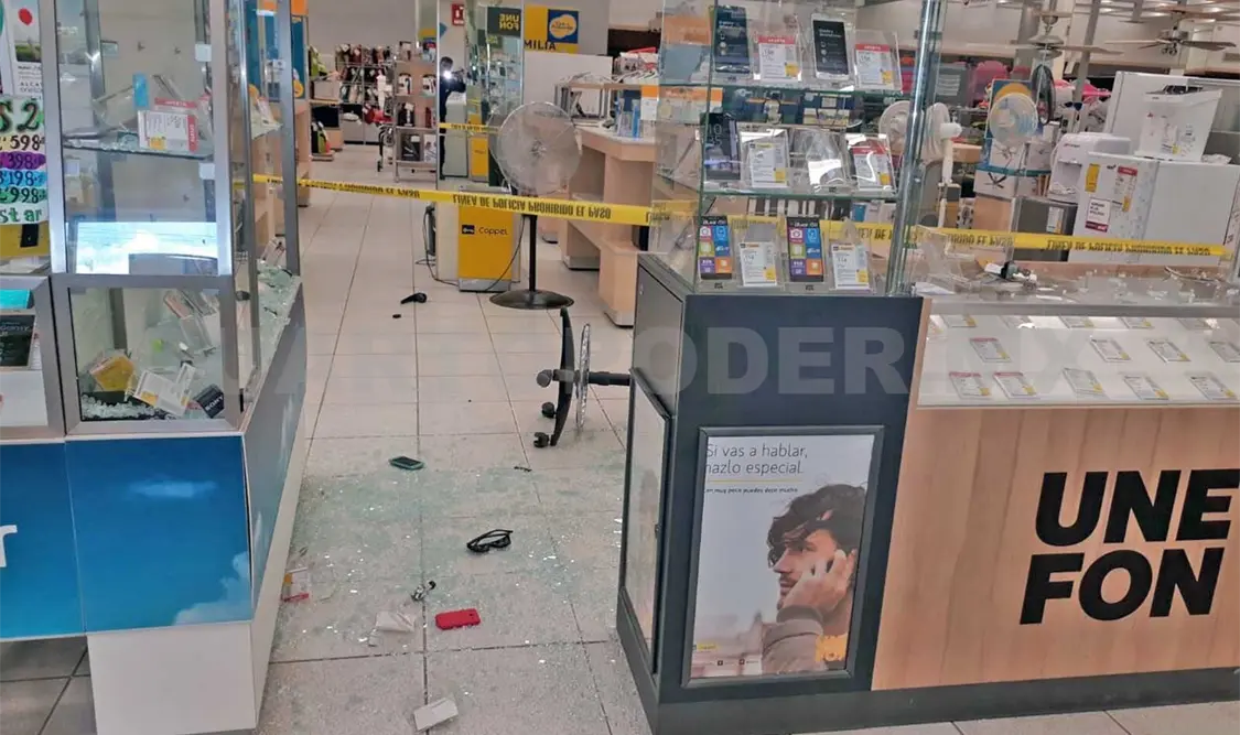 Asalto por más de 300 mil a tienda departamental