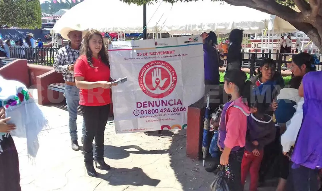 Realizan acciones en el municipio de Huixtán