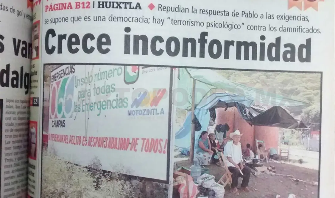 Siniestro pasado: Gobierno se “disculpa” con damnificados por golpearlos