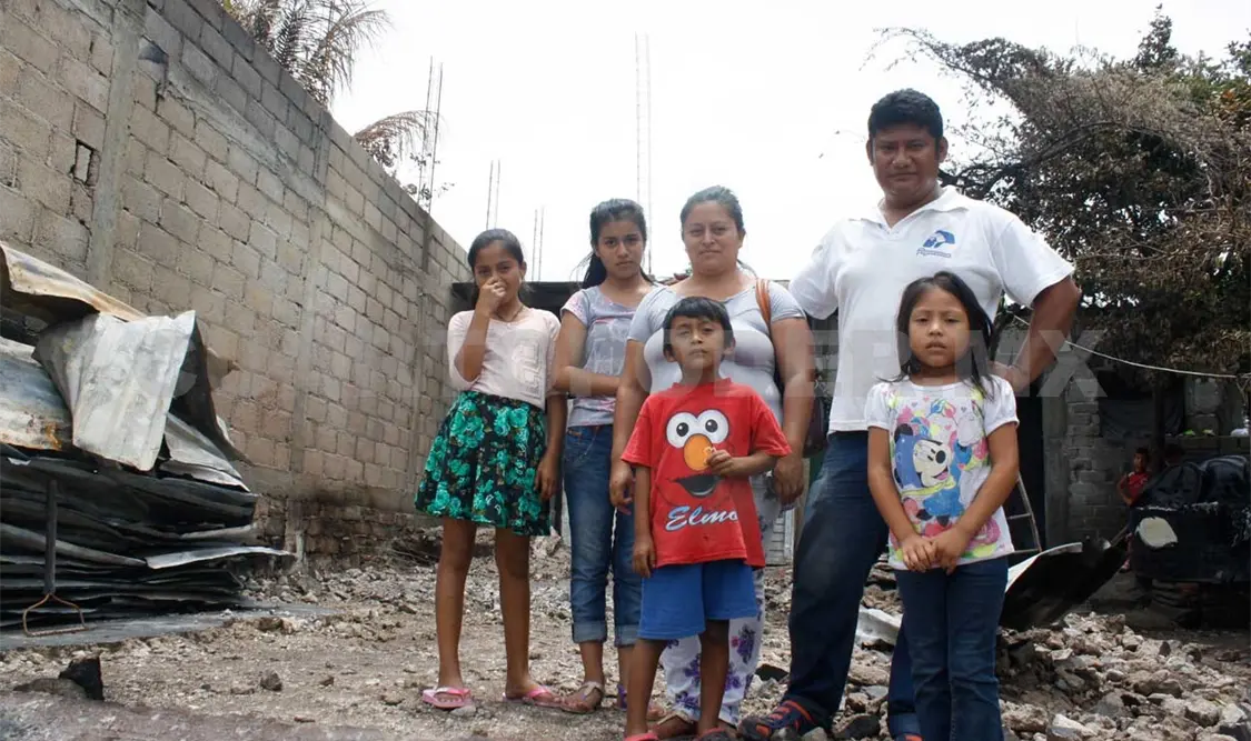 El fuego los dejó sin nada