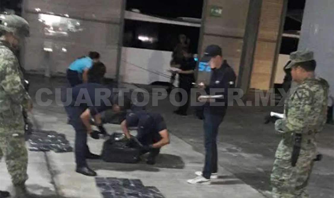 Incautan 140 kilos de cocaína en autobús de la línea Fypsa