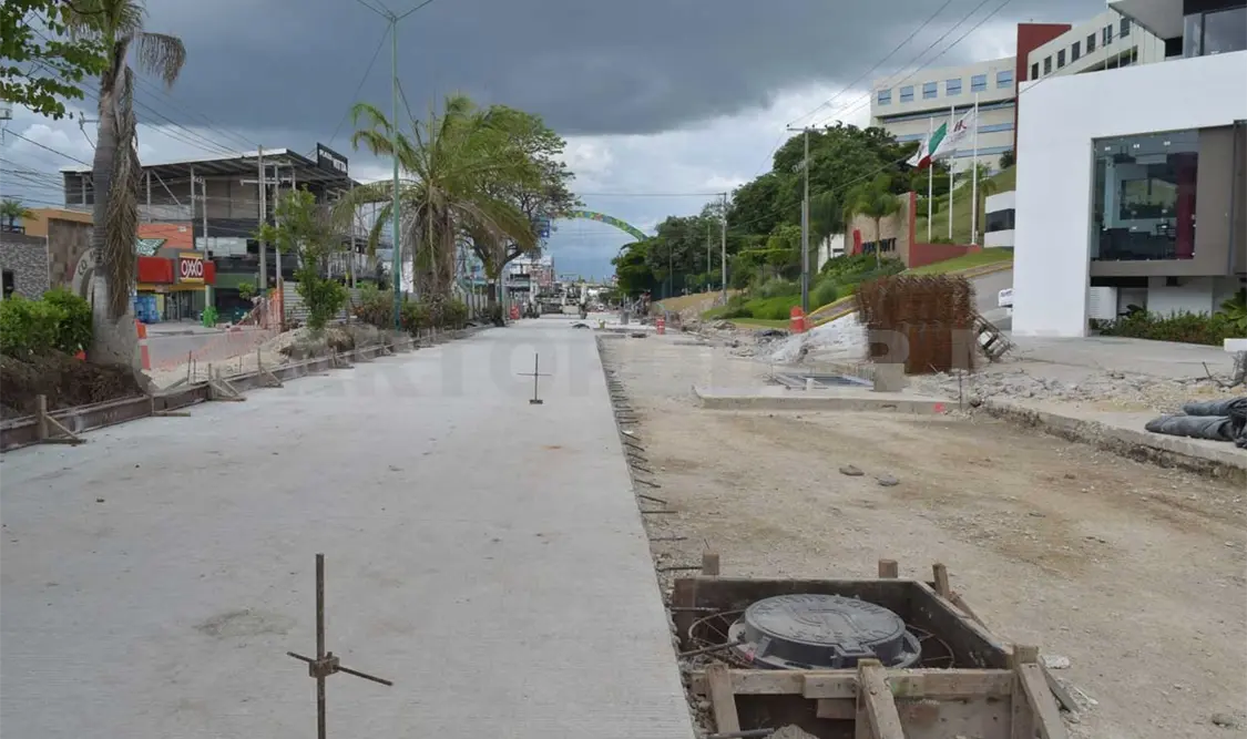 Obras del Bulevar Belisario Dominguez, al 80%