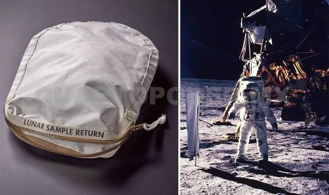 La bolsa, que mide 30 x 22 cm, podría alcanzar los 4 millones de dólares. Cortesía