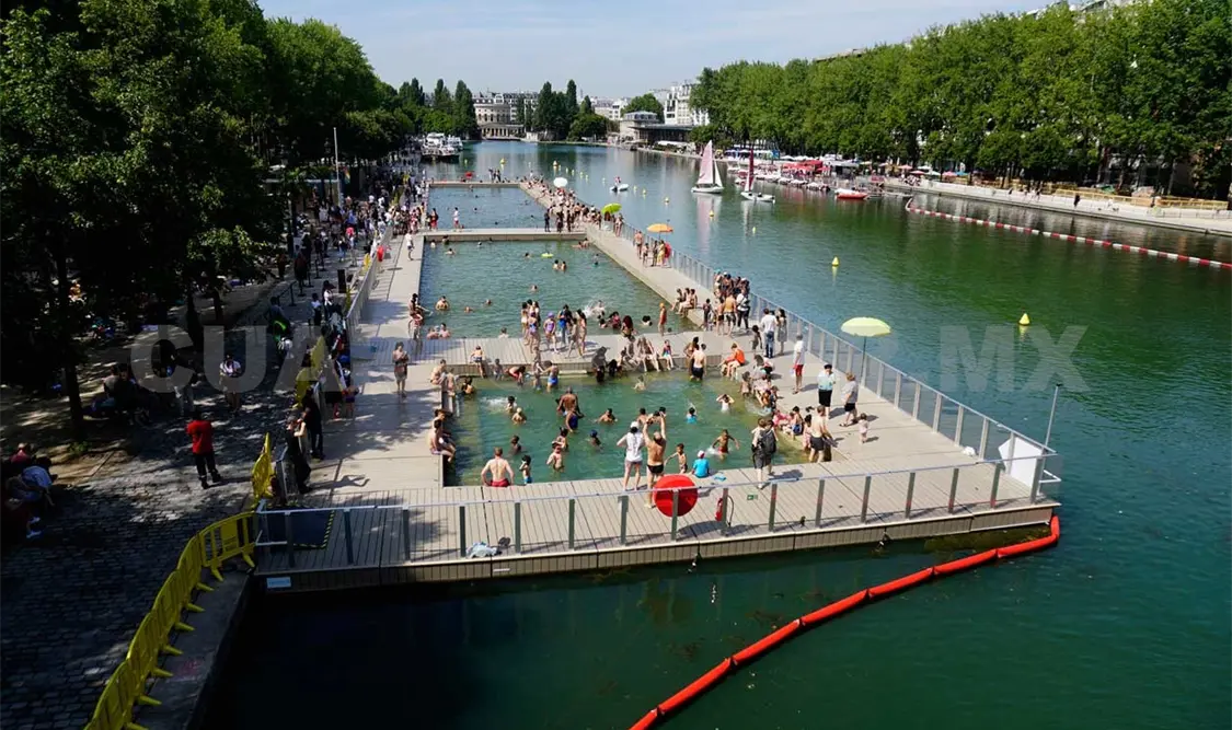 Inauguran zona para bañarse en el río Sena