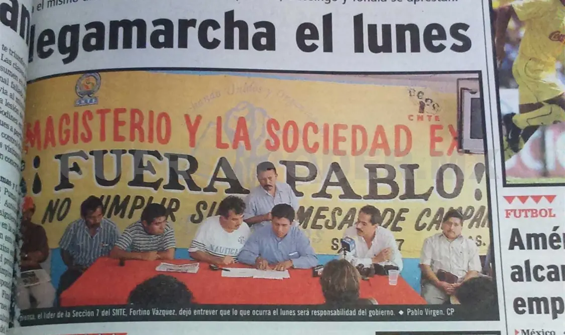 Siniestro pasado: Marchan 48 mil maestros