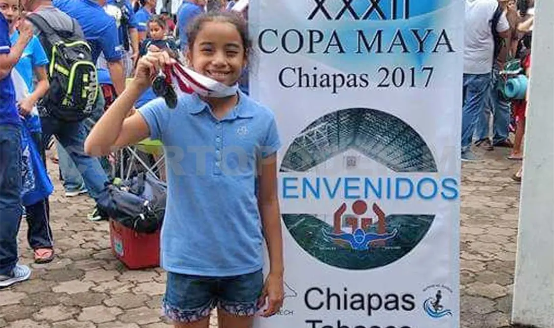 Nadadora de Chiapas destaca en la XXXII Copa Maya 2017
