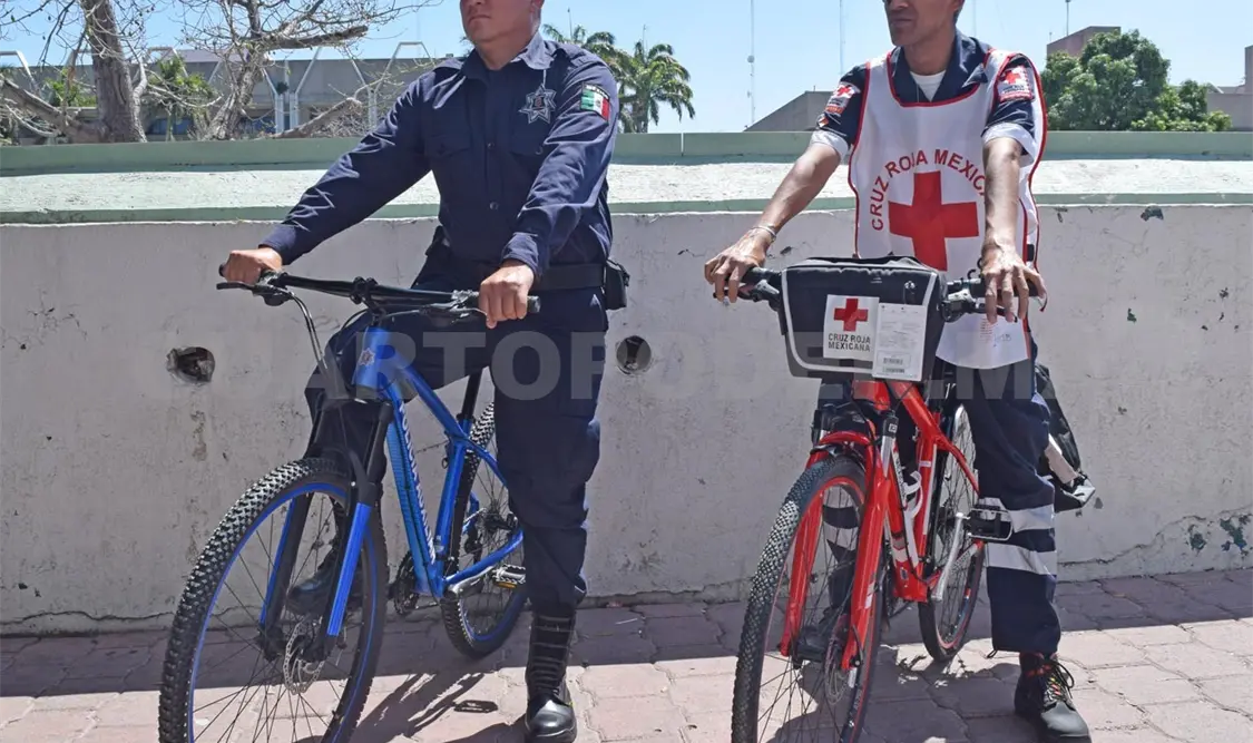 La biciambulancia se encuentra funcionando en el Centro de la capital. Guillermo Ramos / CP
