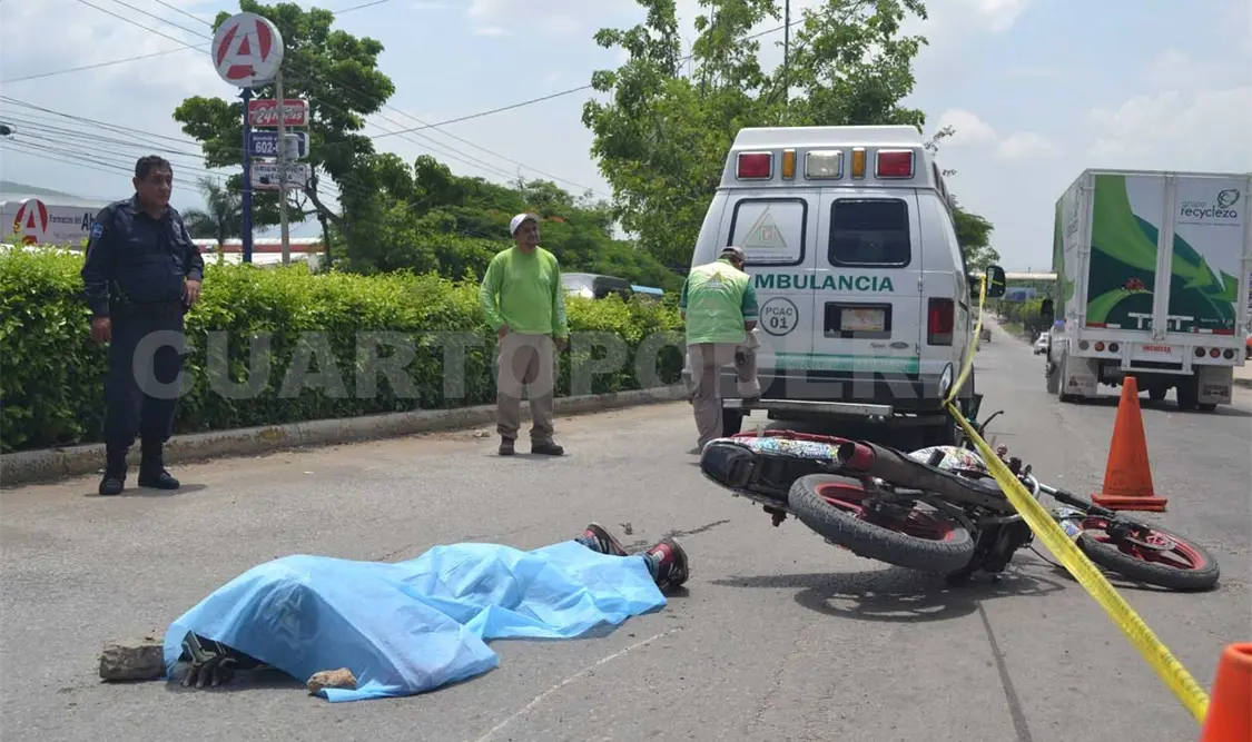 Murió motociclista en accidente sobre bulevar