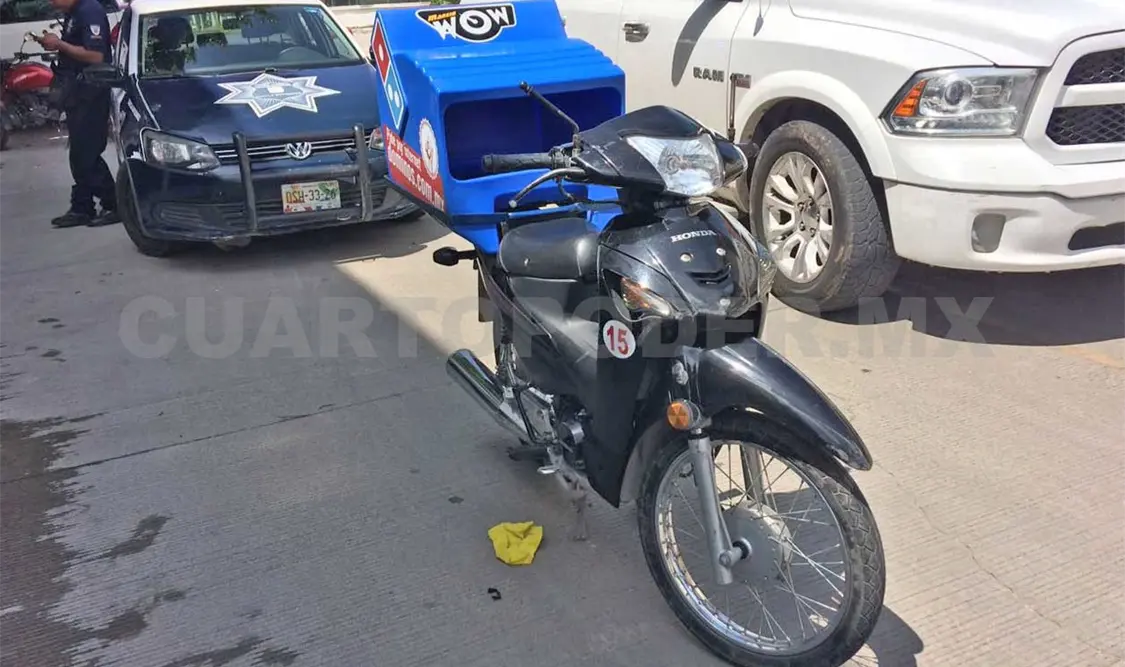 Motociclista se estrelló en vehículo