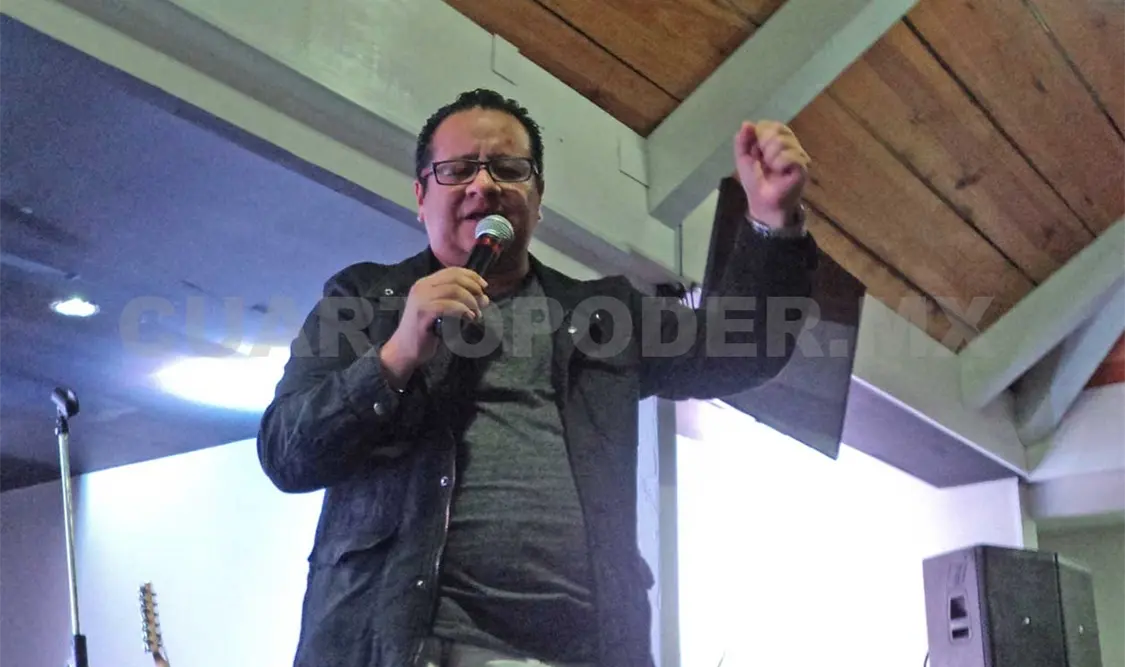 El cantante Julio Melgar estuvo en Tuxtla. Diana Ramírez/CP