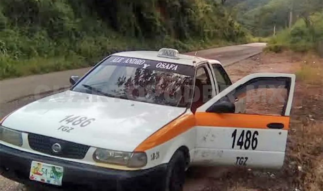 Roban taxi y luego lo abandonan
