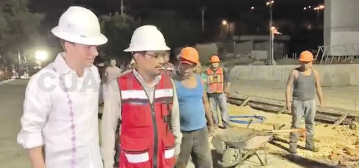 Supervisa Velasco obra de bulevar en Tuxtla