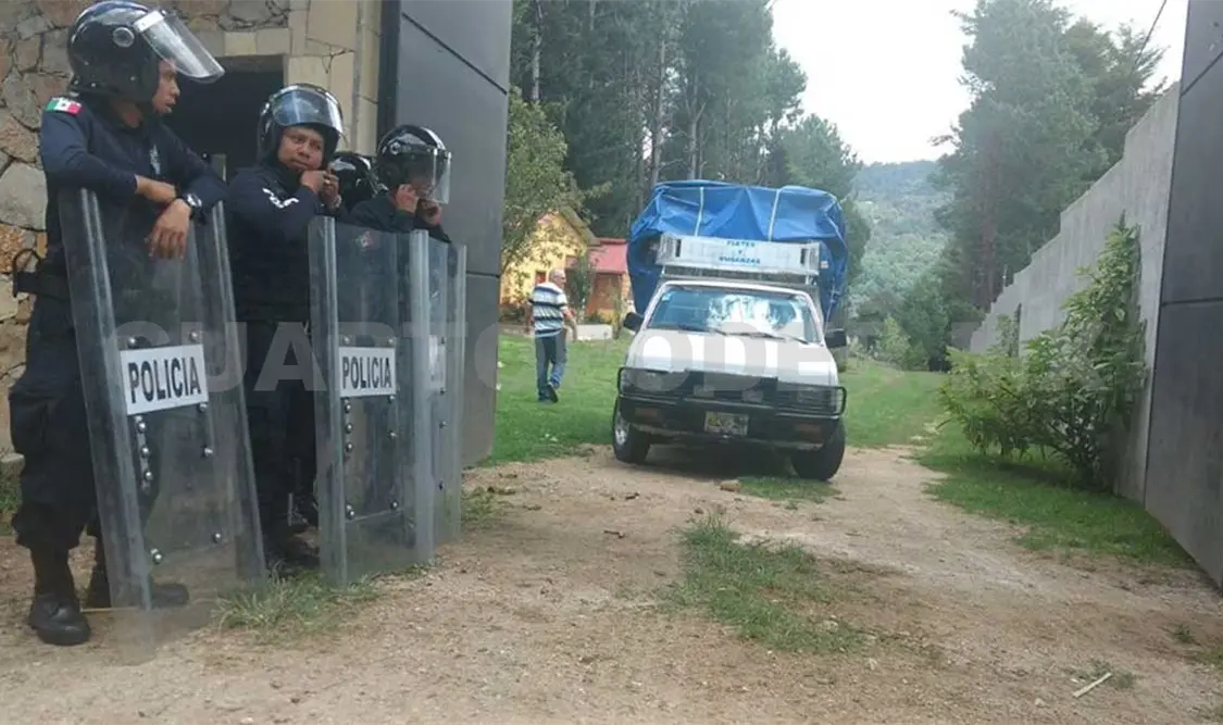 Recuperan predio invadido en carretera a Chamula