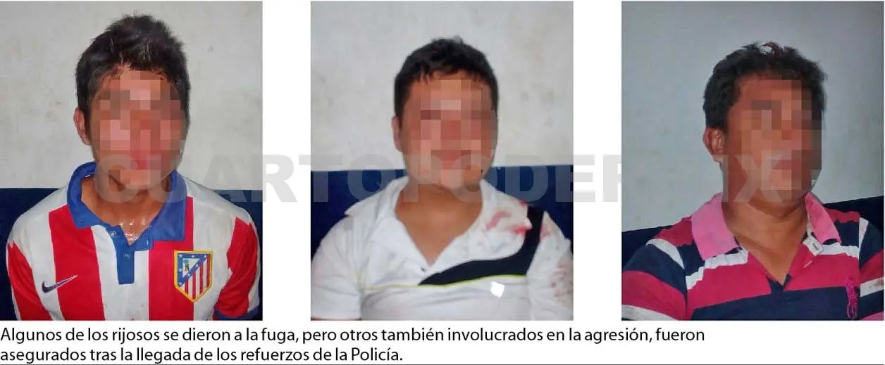 Tres detenidos por agresión a policías