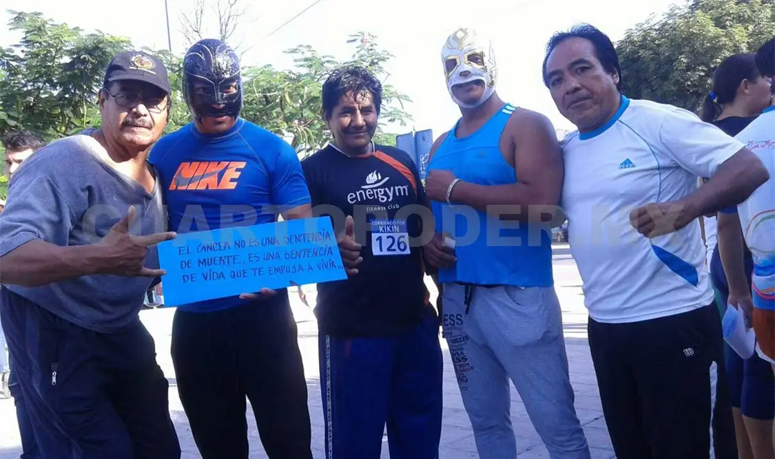 Luchadores presentes en la carrera de “Kikín”
