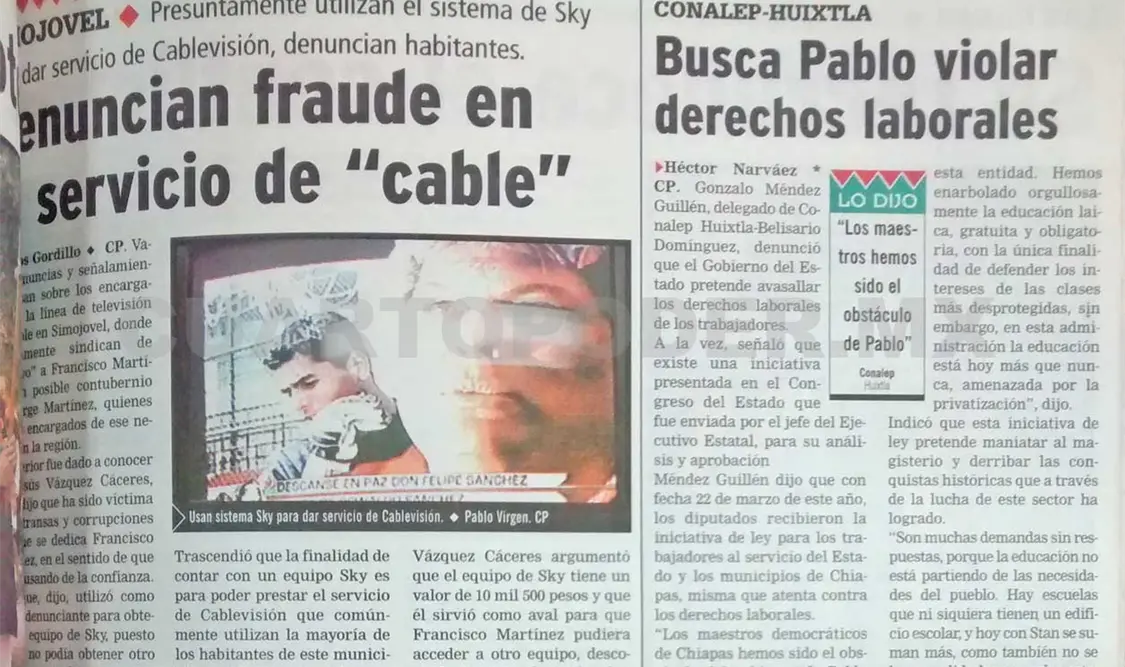 Siniestro pasado: Busca Pablo violar derechos laborales