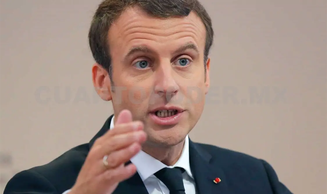 El mandatario francés, Emmanuel Macron, expresó su preocupación. AP