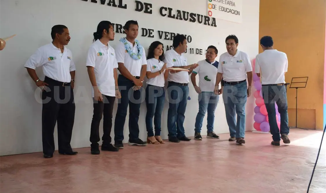 Clausura de los talleres de verano. Darwin Mendoza