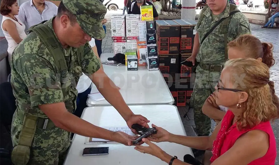 Exitoso, canje de armas en la capital: FGE