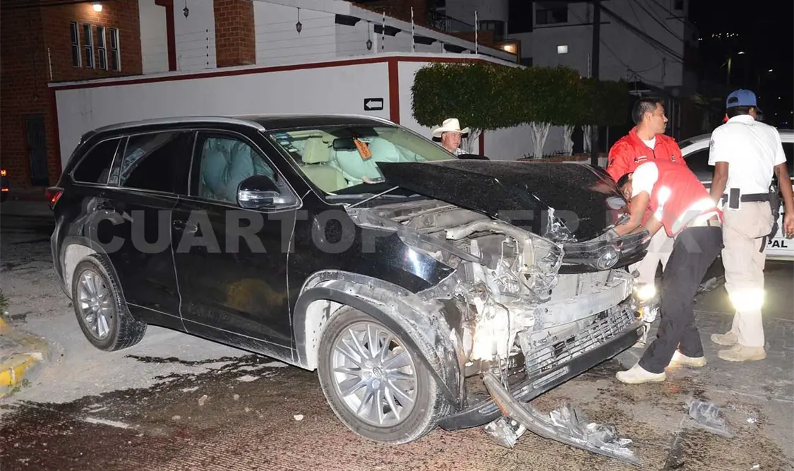 Lesionado en aparatoso accidente