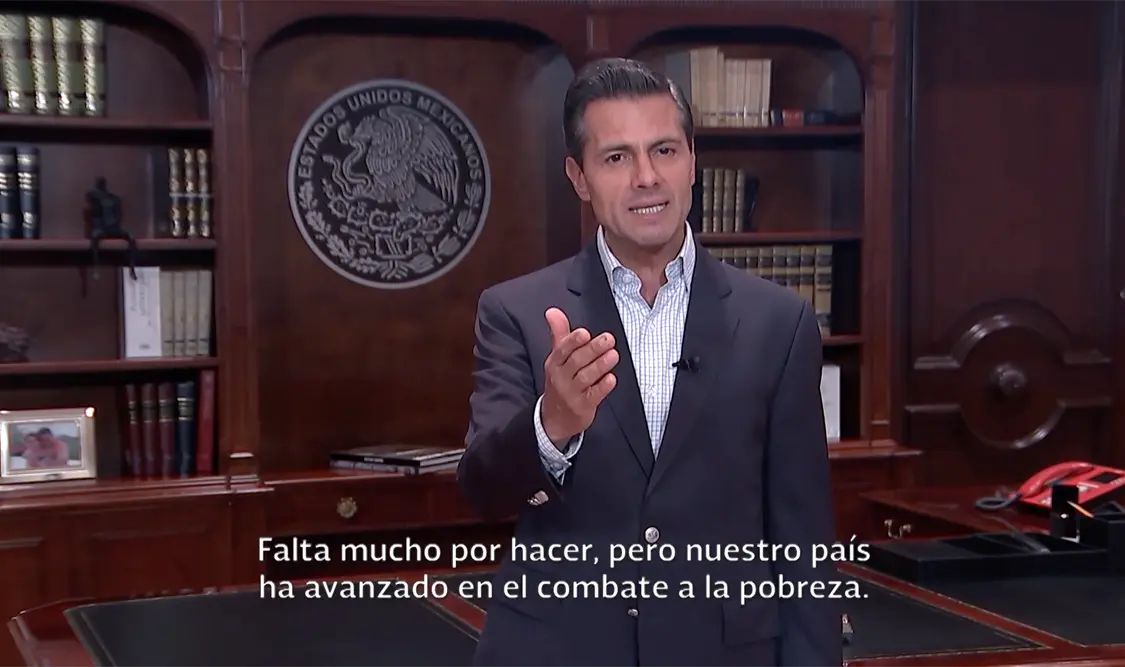 Carencias sociales, en su menor nivel de la historia, destaca Peña Nieto