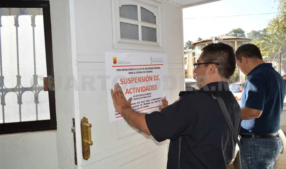 Sanción y baja a empresas que violen Ley de Seguridad